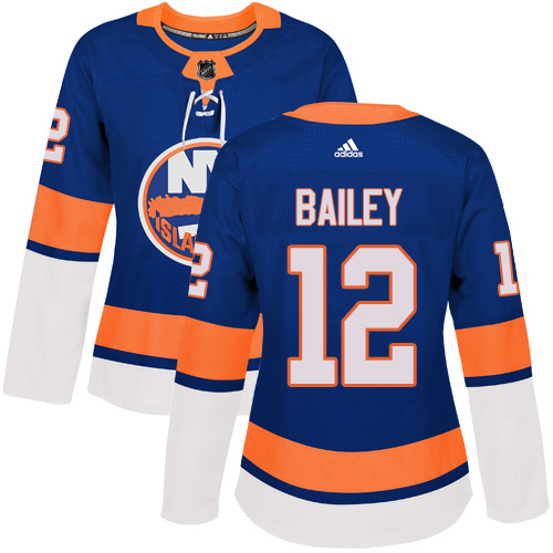 Adidas New York Islanders 12 Josh Bailey Royal Blue Home Authentic Women Stitched NHL Jersey